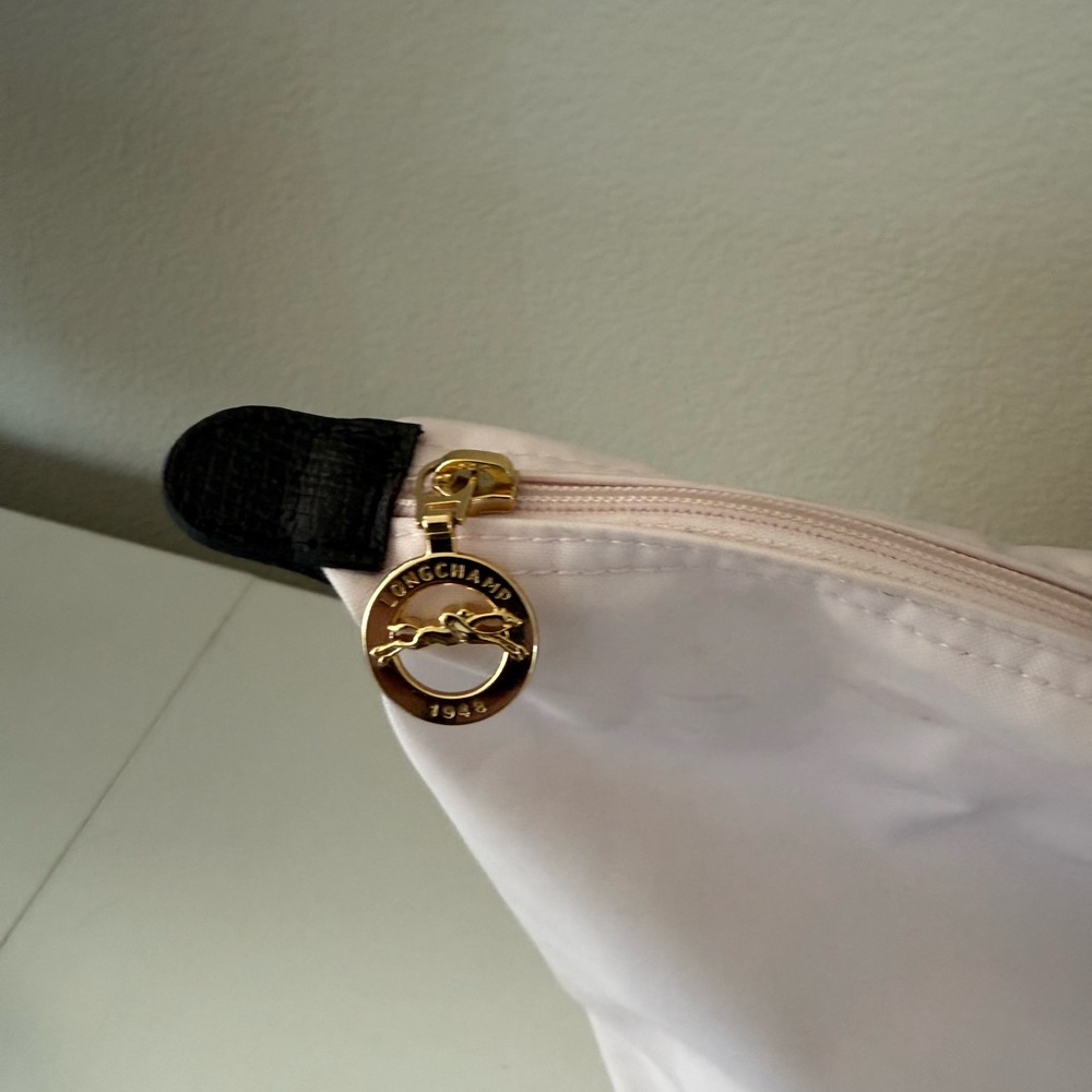 Longchamp Black and Pink Valentines Tote Bag - Picture 5 of 6